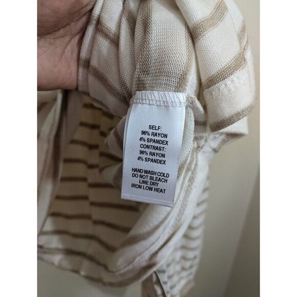 Lulus Striped Long Sleeve Soft Cozy Knit Oversized Top Stretch Lounge Medium - Picture 8 of 10